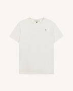 T-shirt med Flower Art-print i råhvid