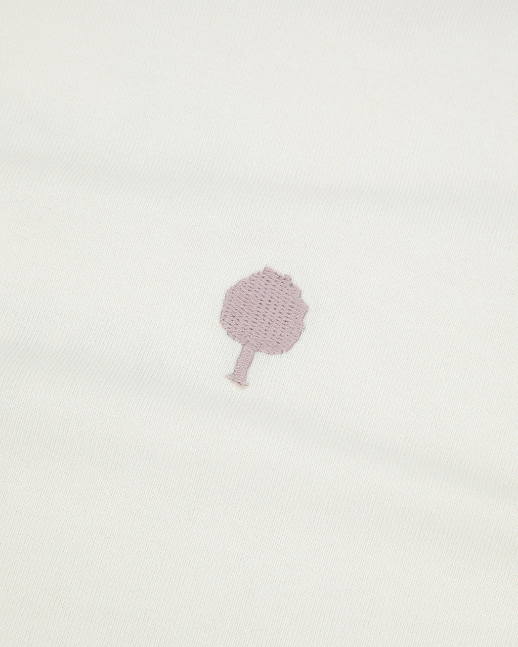 T-shirt med Flower Art-print i råhvid