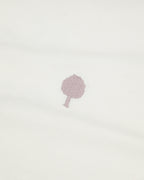 T-shirt med Flower Art-print i råhvid