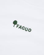 T-shirt blanc imprimé faguo