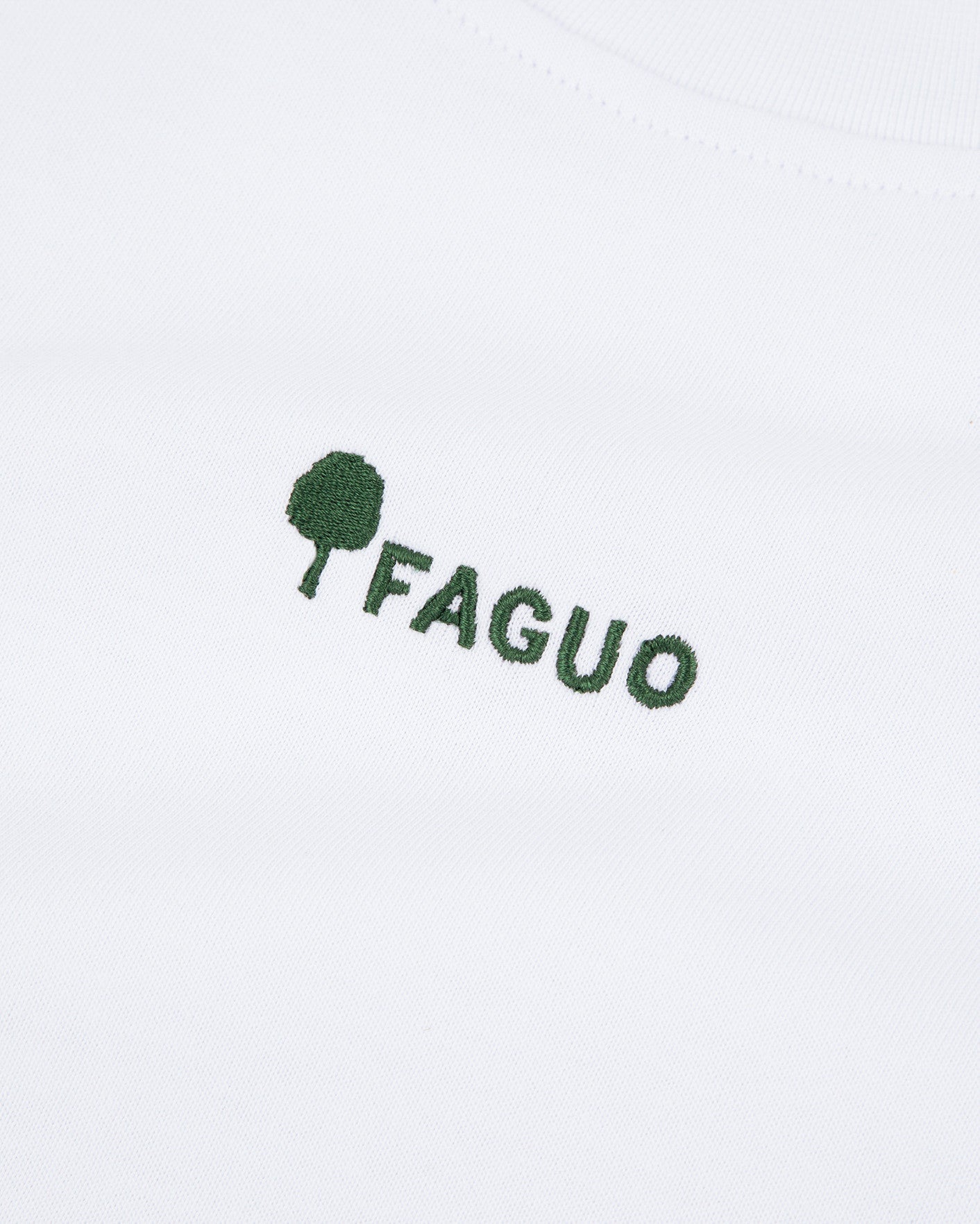 T-shirt blanc imprimé faguo