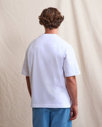 T-shirt blanc imprimé faguo