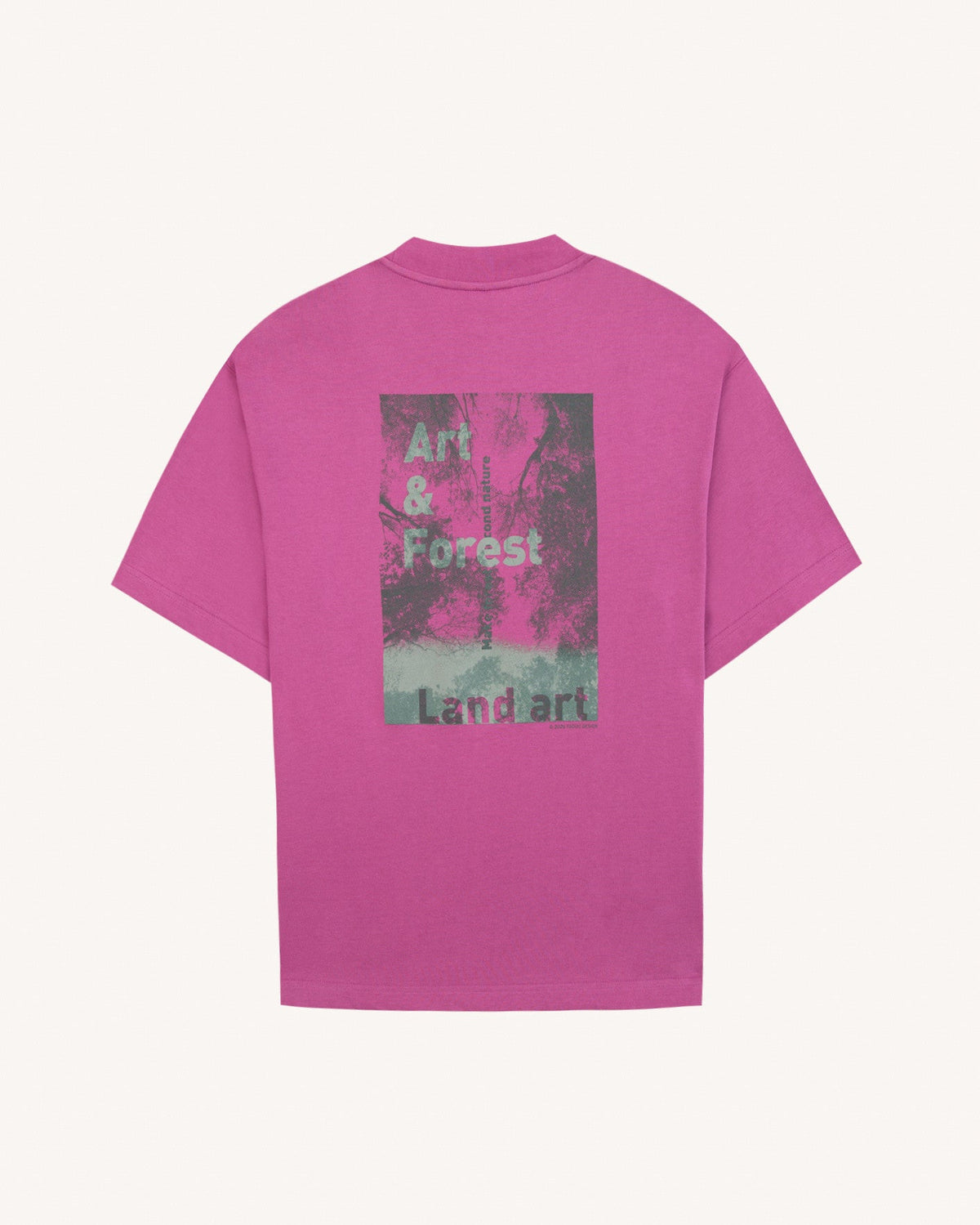 Camiseta estampada Forest fucsia