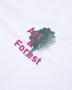Camiseta blanca estampada Forest