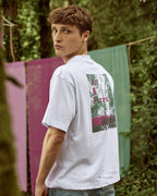 Camiseta blanca estampada Forest