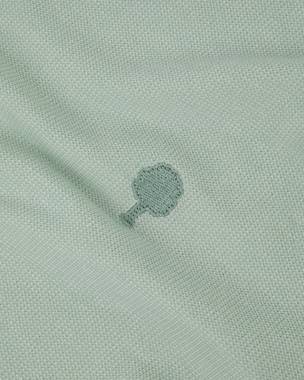 T-shirt a maniche lunghe verde chiaro in cotone