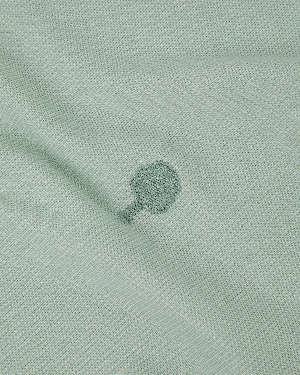 T-shirt a maniche lunghe verde chiaro in cotone