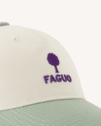 Cappellino verde ed écru