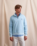 Sweat Zippé Bleu Coton Bio