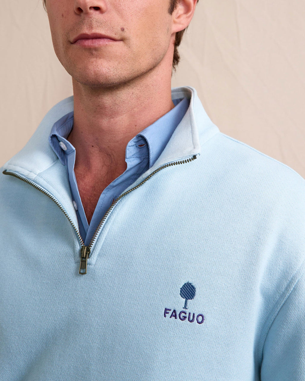 Sweat Zippé Bleu Coton Bio