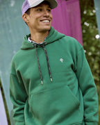 Felpa con cappuccio verde smeraldo