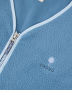 Blue Sleeveless Fleece Jacket
