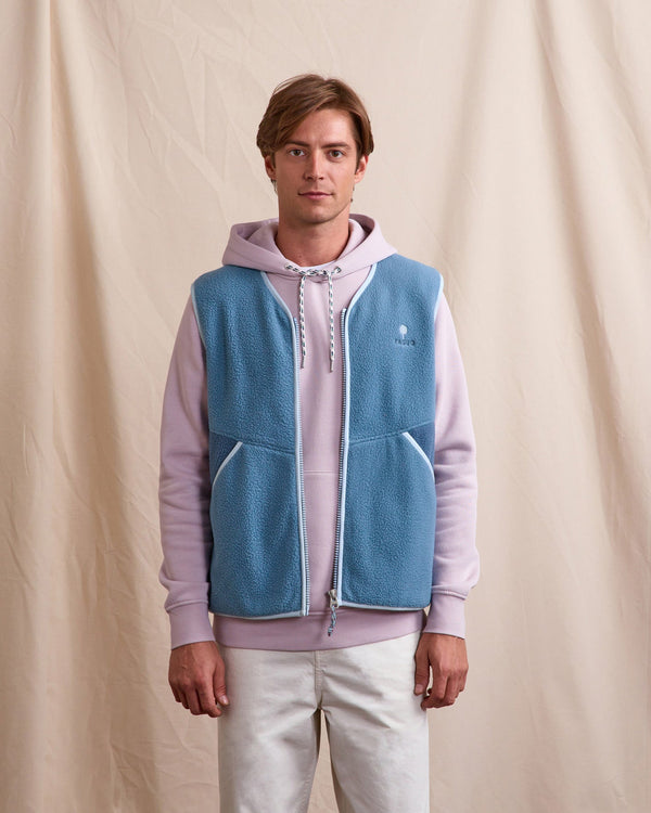 Veste Polaire Sans Manches Bleu