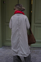 Amaury Reversible Trench Coat Beige/Vichy