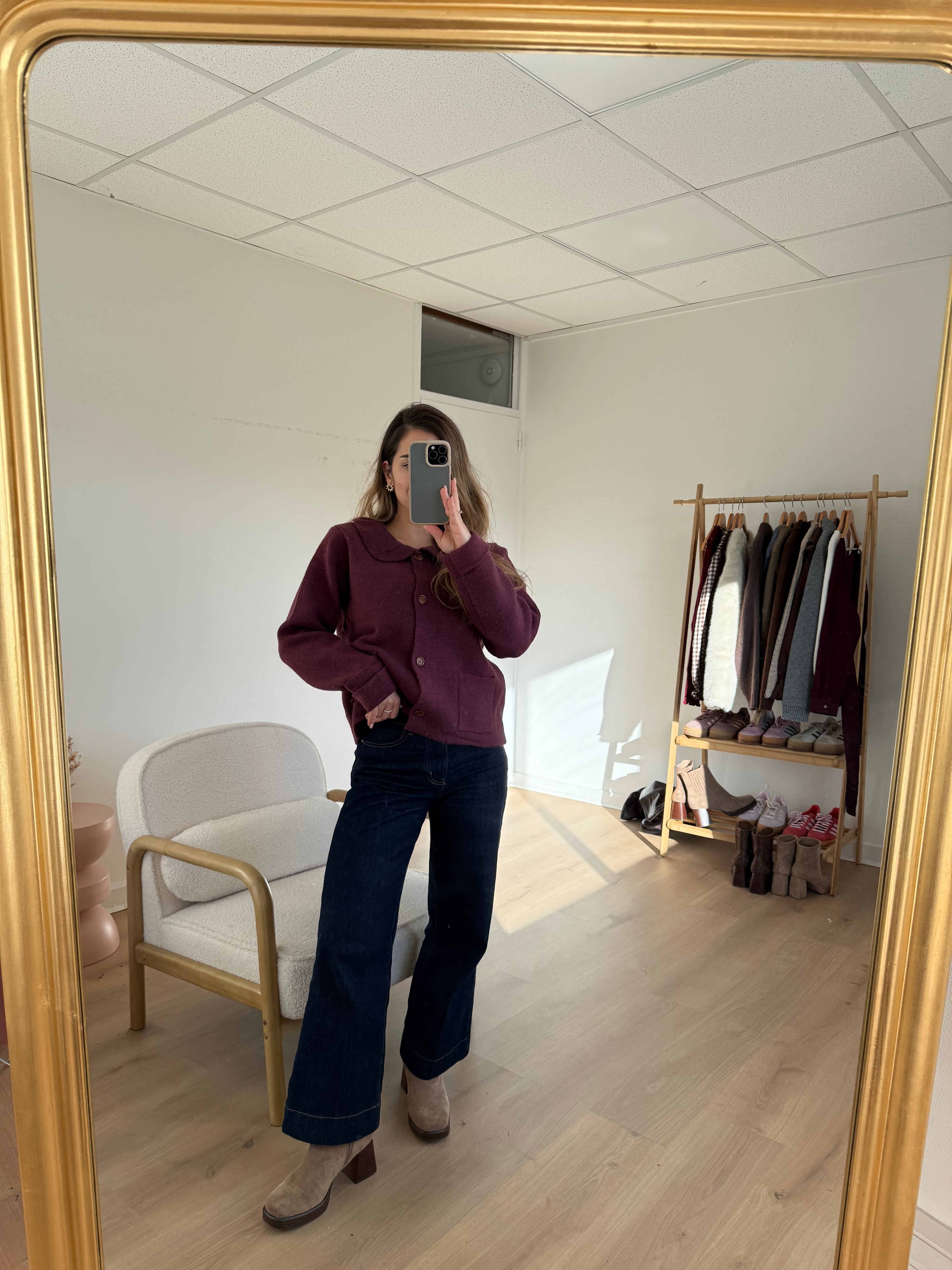 Gloria cardigan Burgundy