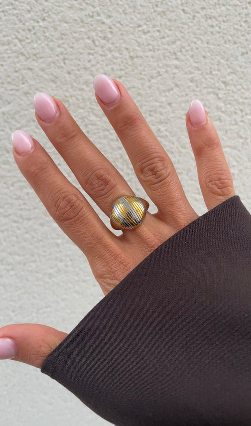 Bague Bicolor Dome