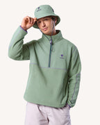 Light Green Zip-Up Fleece