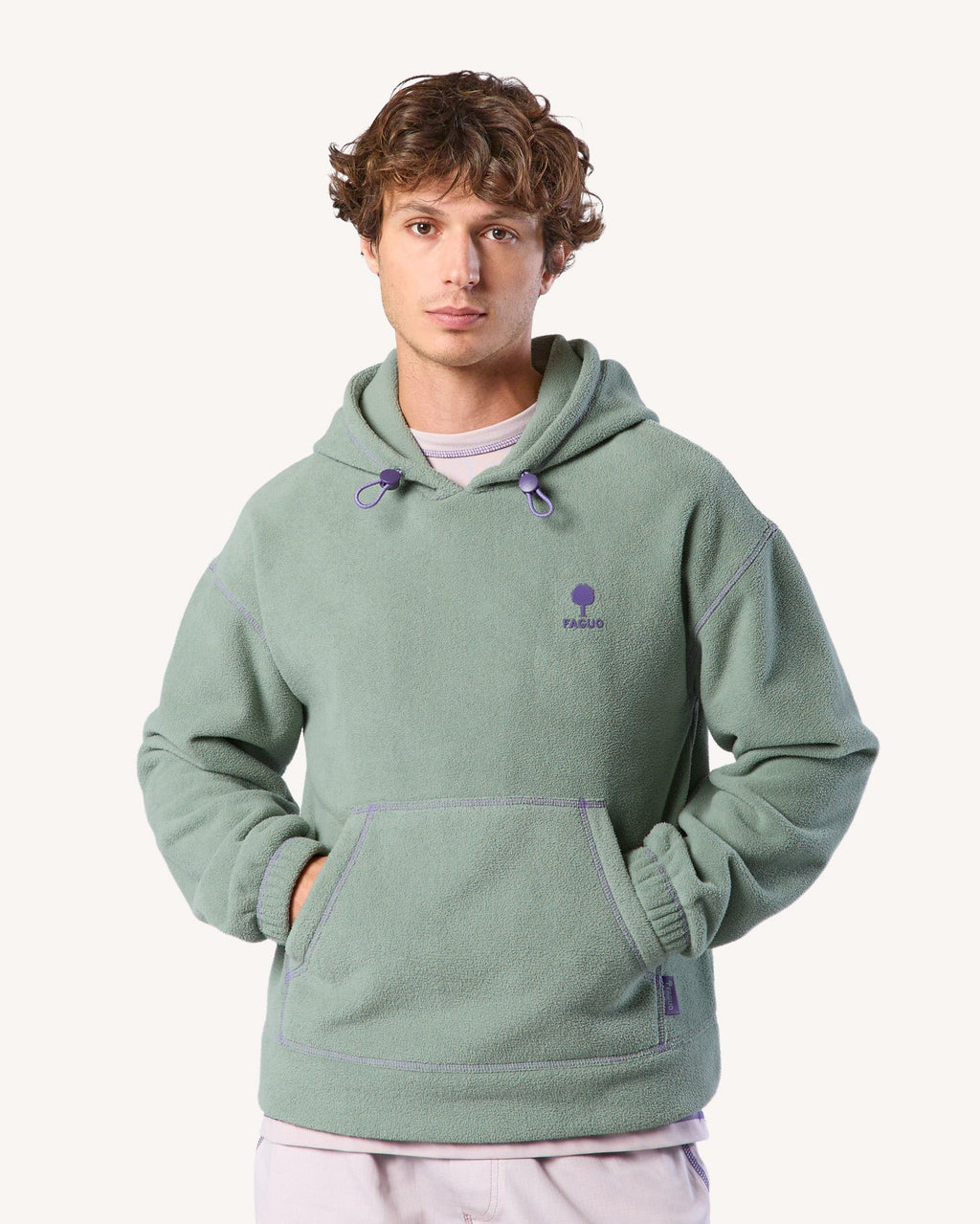 Sweat À Capuche Vert Clair