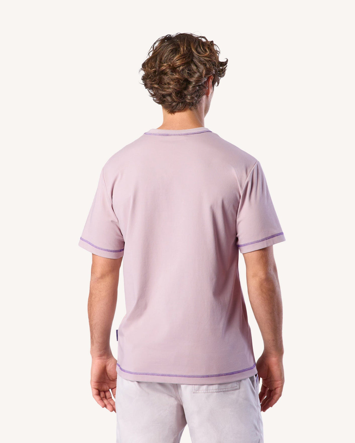 T-Shirt Imprimé Faguo Rose Grisé