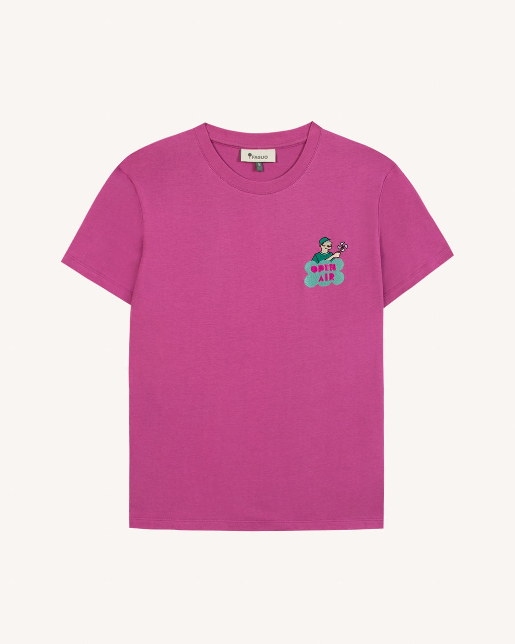 T-Shirt Fuschia Coton