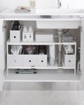 2-Tier Expandable Organiser - Tower - White