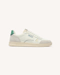 Baskets Blanc Et Vert Cuir