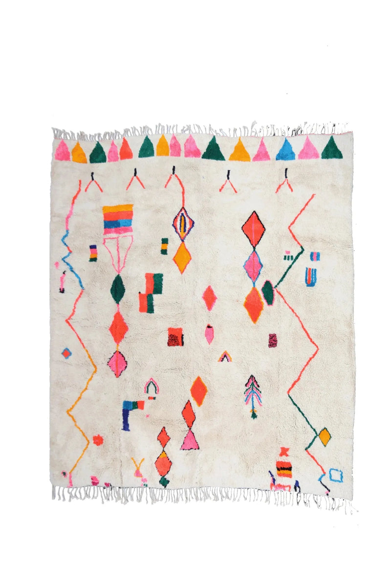 Tapis Berbère Coloré - 356 x 340 cm