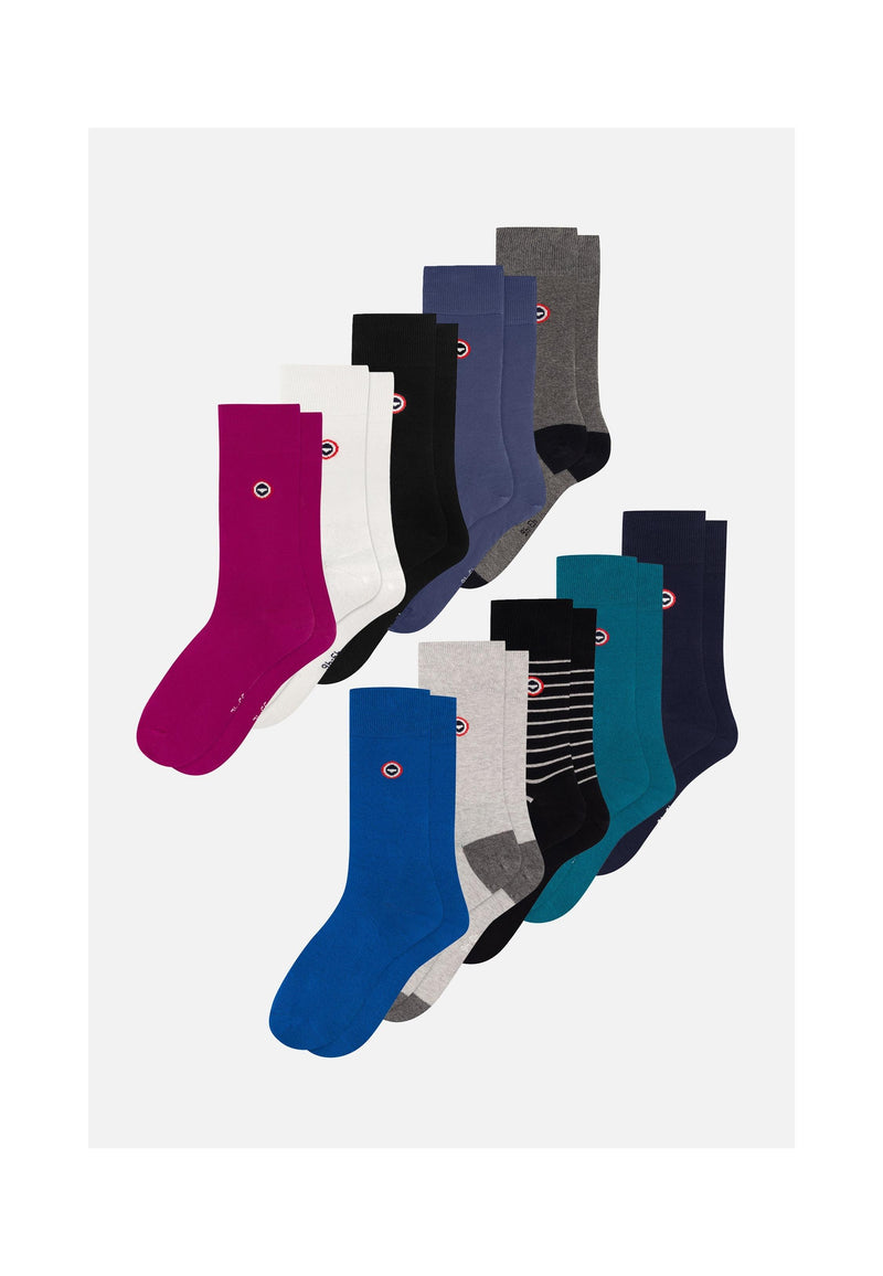 Lot De 10 Chaussettes En Coton - Multi