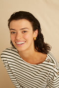 T-Shirt Toscane - Gestreift Khaki