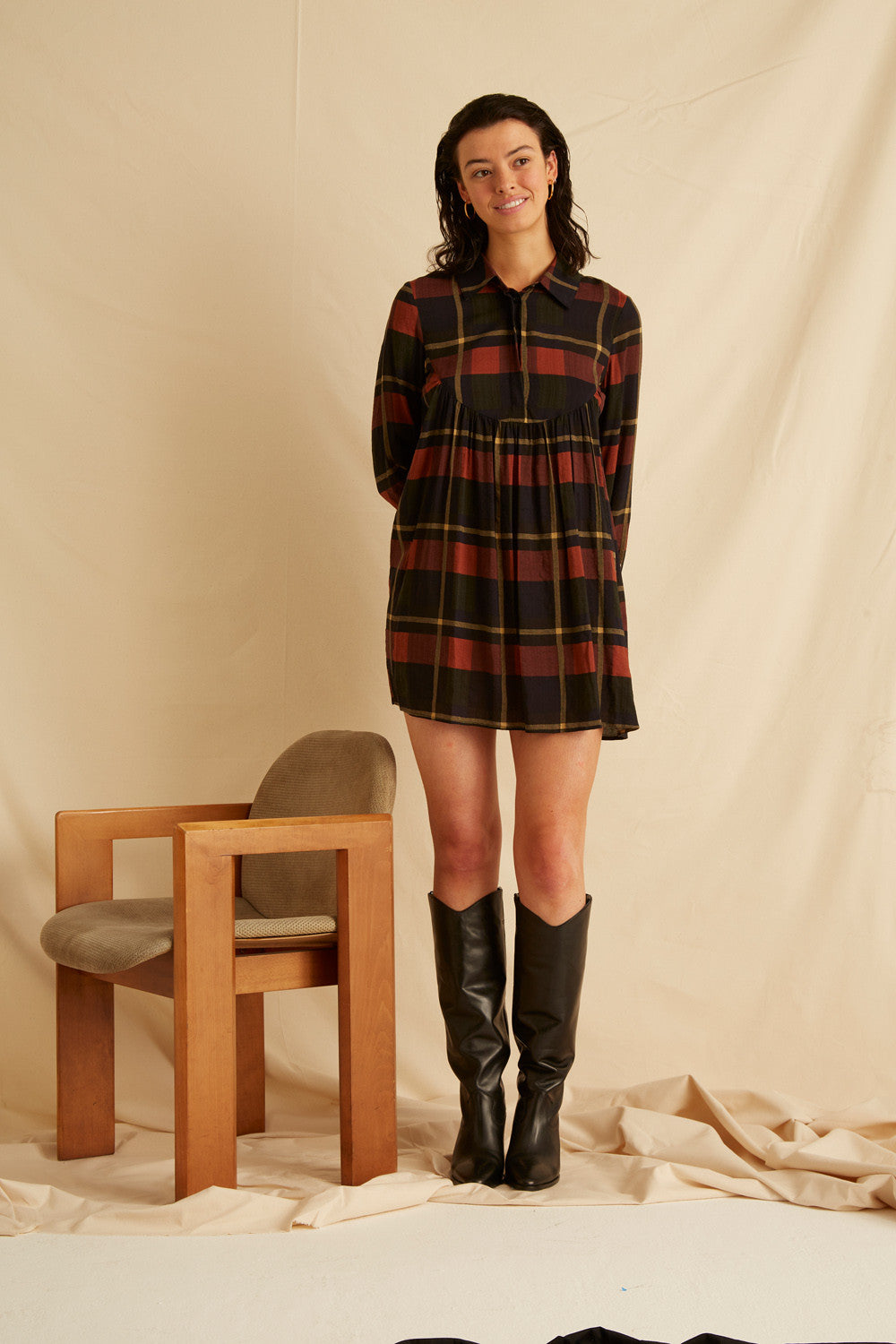 Robe Rebecca - Carreaux Sequoia