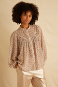 Chemise Bao - Imp Lilas Lurex Ecru