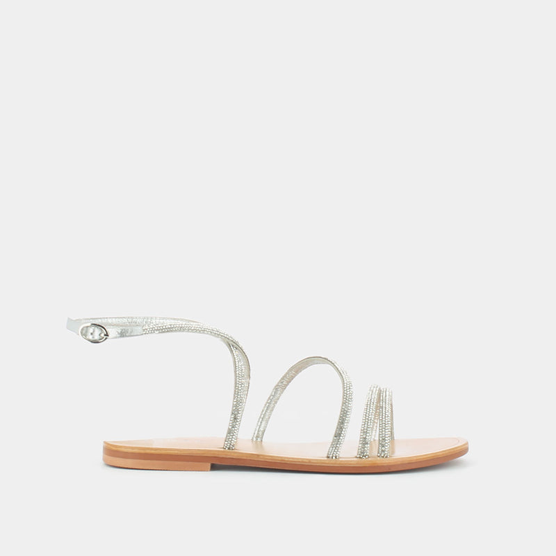 Jonak - sandals Apolline Leather Strass - Silver