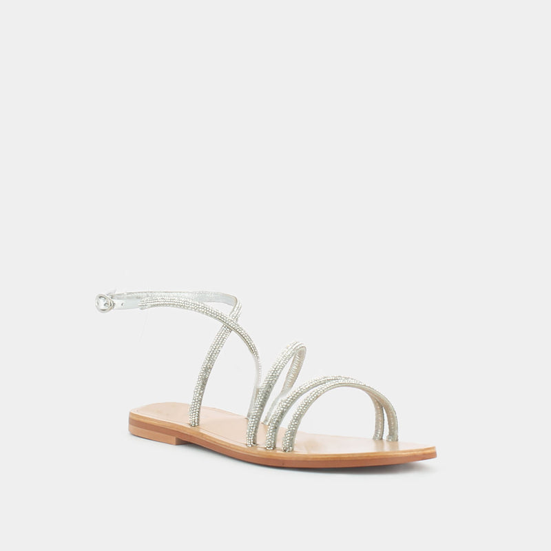 Jonak - sandals Apolline Leather Strass - Silver