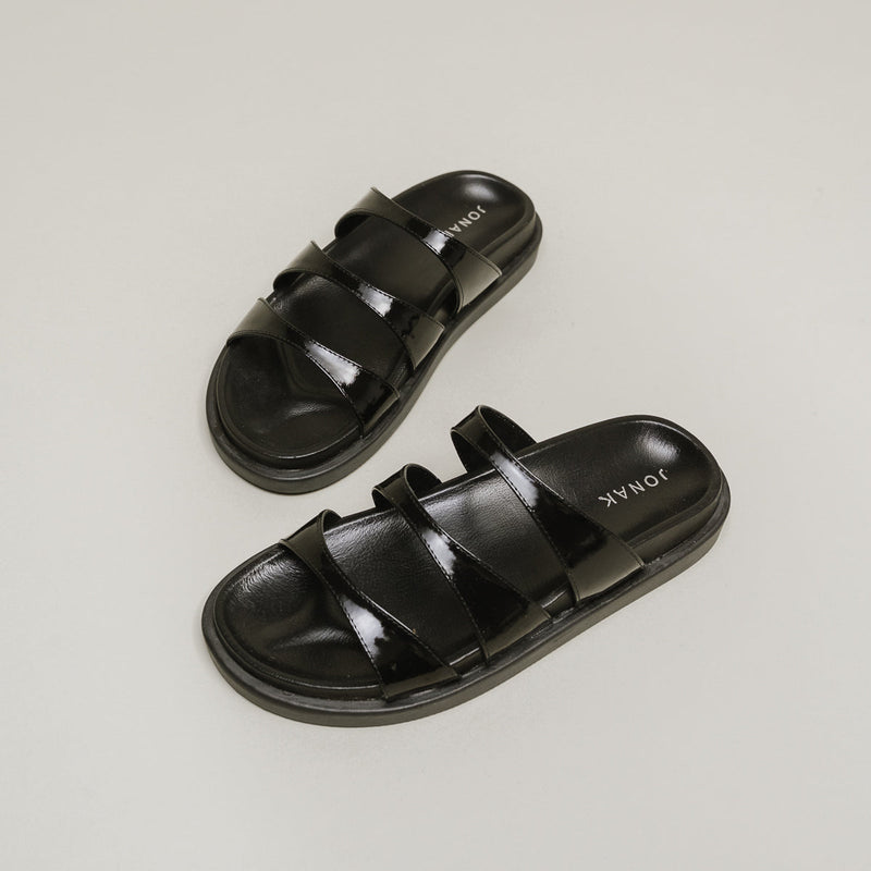 Jonak - Mules Wafi de charol - Negro