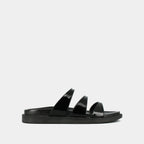 Jonak - Wafi Patent Leather Mules - Black