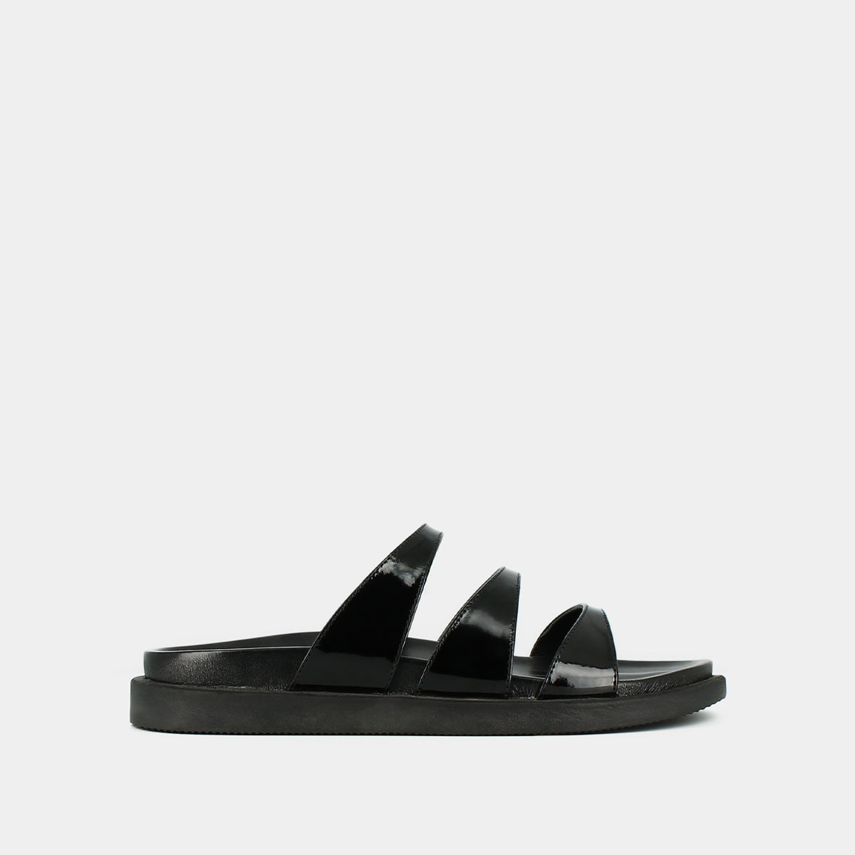 Jonak - Wafi Patent Leather Mules - Black