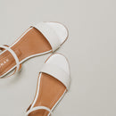 Jonak - Wagram Patent Leather Sandals - Ecru
