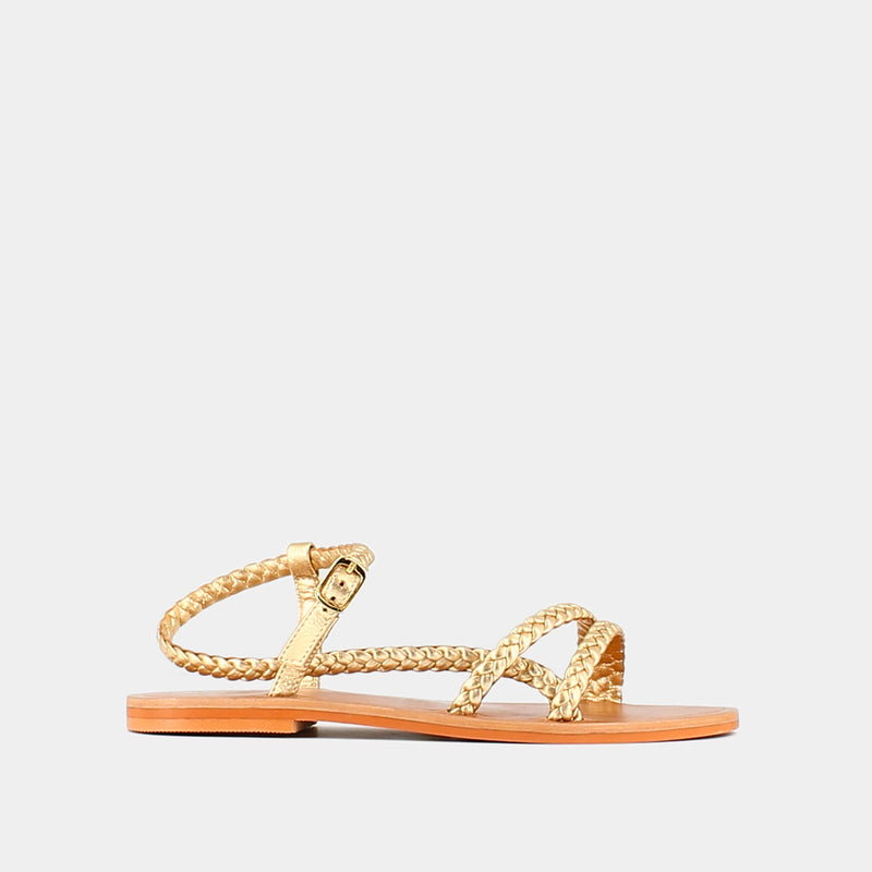 Jonak - sandals Wal Cuir Metallise - Gold
