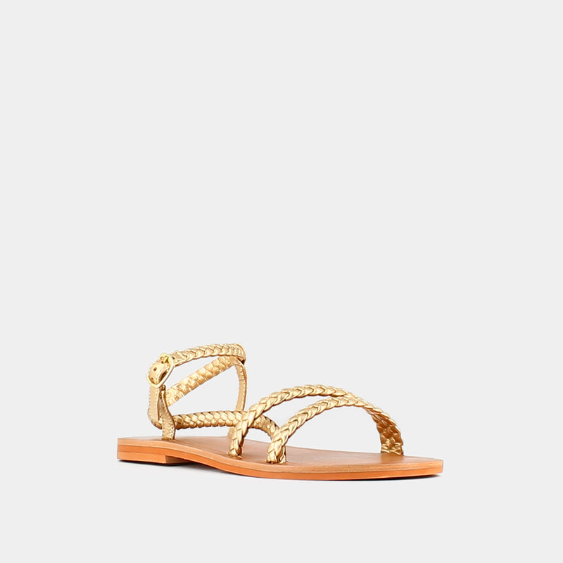 Jonak - sandals Wal Cuir Metallise - Gold