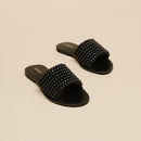 Jonak - sandals Walk Leather/Pearls - Black