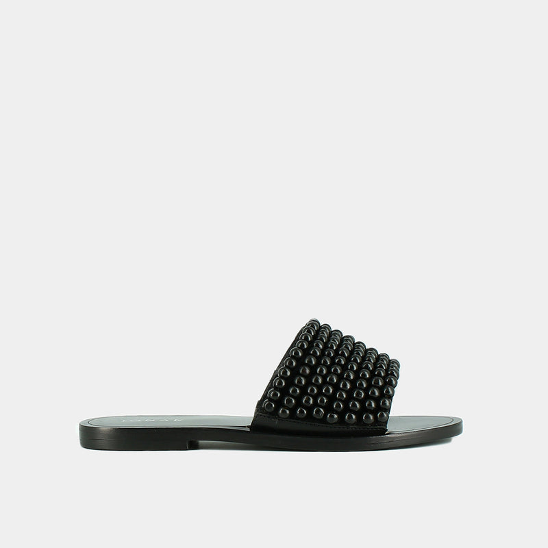 Jonak - sandals Walk Leather/Pearls - Black