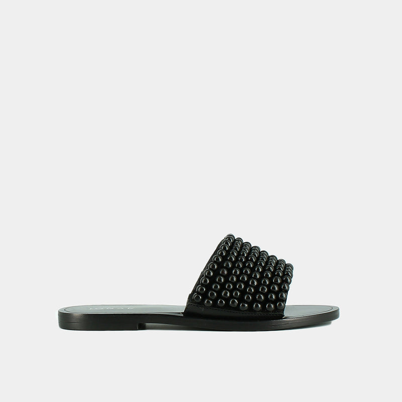 Jonak - Walk Mules Piel/Perlas - Negro