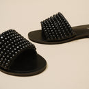 Jonak - sandals Walk Leather/Pearls - Black