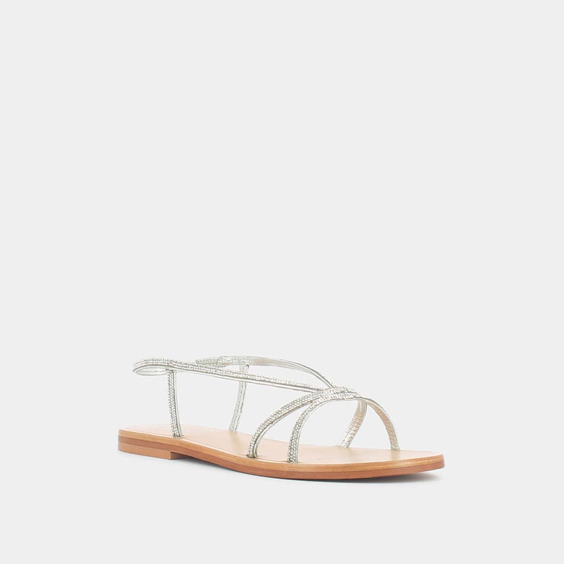 Jonak - sandals Wanda Leather Strass - Silver