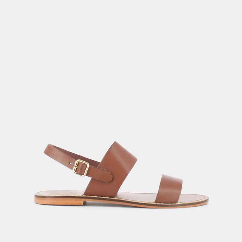 Jonak - sandals Waou Cuir - Cognac