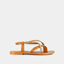 Jonak - Warren Plagettes Piel/Brillo - Camel/Oro