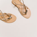 Jonak - sandals Warren Cuir Metallise - Platine