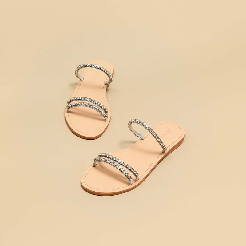 Jonak - Mules What Cuir Strass - Argent