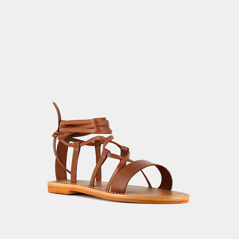 Jonak - sandals Whisky Cuir - Cognac