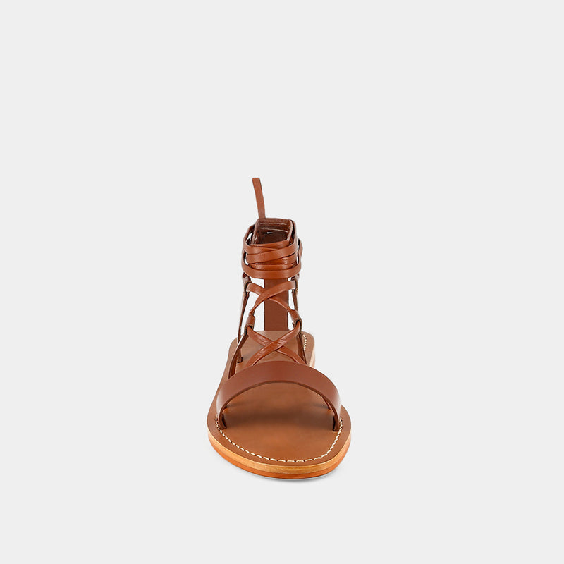 Jonak - Plagettes Whisky Cuir  - Cognac